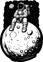 astronaut t-shirt design. png