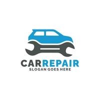 coche reparar logo diseño vector ilustración