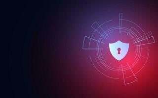 Cyber security technology concept , Shield With Keyhole icon  , personal data , vector