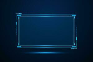 Sci fi futuristic user interface, HUD template frame design, Technology abstract background vector