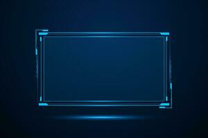 Sci fi futuristic user interface, HUD template frame design, Technology abstract background vector