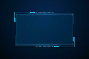 Sci fi futuristic user interface, HUD template frame design, Technology abstract background vector