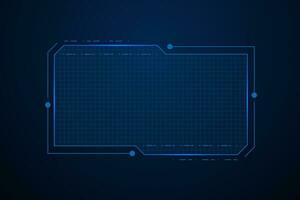 Sci fi futuristic user interface, HUD template frame design, Technology abstract background vector