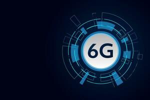 concept of technology 6G mobile network , New generation telecommunication , high-speed mobile Internet, vector