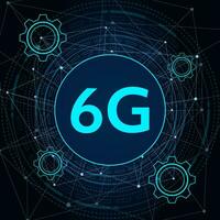 concept of technology 6G mobile network , New generation telecommunication , high-speed mobile Internet, vector