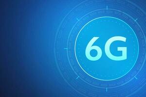 concept of technology 6G mobile network , New generation telecommunication , high-speed mobile Internet, vector