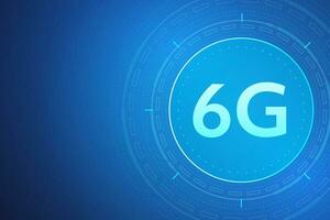 concept of technology 6G mobile network , New generation telecommunication , high-speed mobile Internet, vector