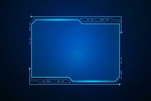 Sci fi futuristic user interface, HUD template frame design, Technology abstract background vector