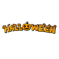 Halloween text element png