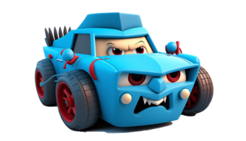 3d dessin animé voiture Pixar style réaliste png pour gratuit télécharger, ai génératif