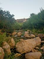 View of the valley in the countryside photo