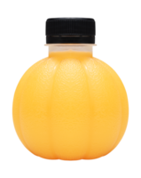 Orange juice in plastic bottle png