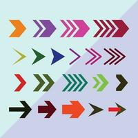 Directional arrow sign or icons set design vector