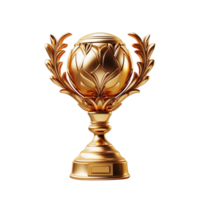 Trophy icon on transparent background, created with generative AI png