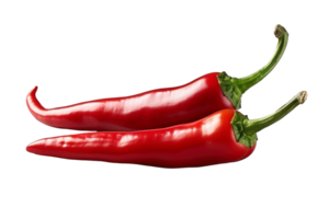 Chili peppers solated on transparent background, created with generative AI png