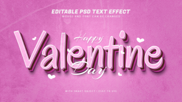 Valentijn roze retro wijnoogst 3d 90s stijl tekst effect psd