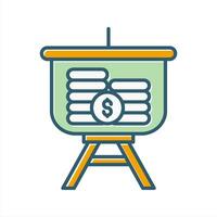 Dollar Presentation Vector Icon