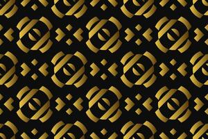 Abstract geometric pattern with lines, rhombuses A seamless vector background. black and gold texture