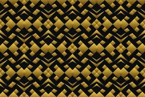 Abstract geometric pattern with lines, rhombuses A seamless vector background. black and gold texture