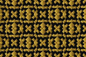 Abstract geometric pattern with lines, rhombuses A seamless vector background. black and gold texture