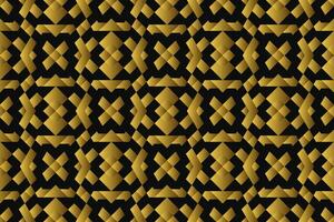 Abstract geometric pattern with lines, rhombuses A seamless vector background. black and gold texture