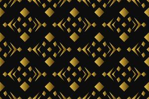 Abstract geometric pattern with lines, rhombuses A seamless vector background. black and gold texture