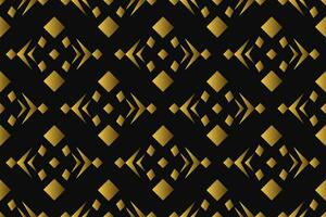 Abstract geometric pattern with lines, rhombuses A seamless vector background. black and gold texture