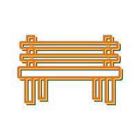 Wooden Bench Vector Icon