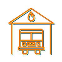 Fire Station Vector Icon
