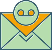 icono de vector de correo de voz