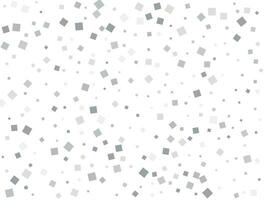 Silver square confetti. Vector illustration.