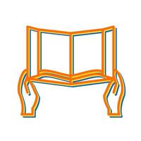 Reading Holy Book Vector Icon