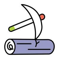 Trendy Deforestation Mining vector