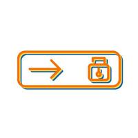 Unlock slide Vector Icon