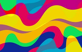 Colorful Abstract Groovy background design vector