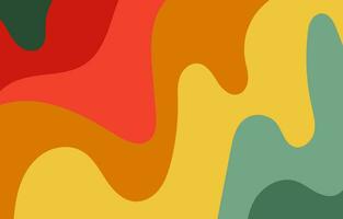 Abstract Colorful Groovy background design vector