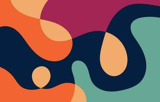 Colorful Abstract Groovy background design vector