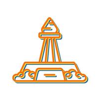 icono de vector de obelisco