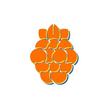 icono de vector de frambuesa