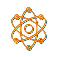 Atom Structure Vector Icon
