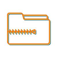 Zip File Vector Icon