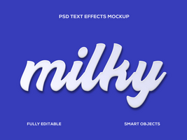 psd reliëf wit tekst effect mockup