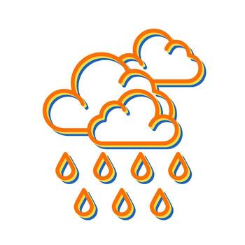 icono de vector de monzón