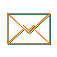 icono de vector de correo