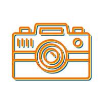 icono de vector de cámara de fotos