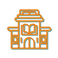 icono de vector de biblioteca