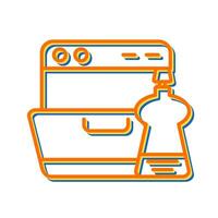 Washing Dishes Vector Icon