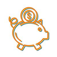 Piggy Bank Vector Icon