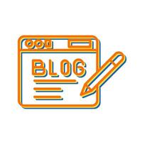 icono de vector de blog