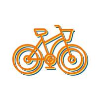 icono de vector de bicicleta